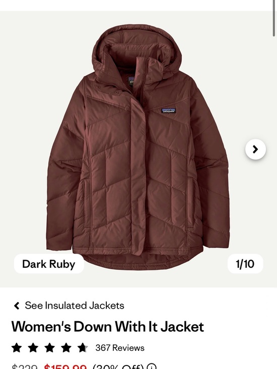 Patagonia Jackets & Blazers - Patagonia Jacket Down With It Jacket (with hood) size Large